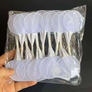 Italian Wire and Organza Jordan Almonds Holders for Wedding Favors - Bag of 120 Holders
