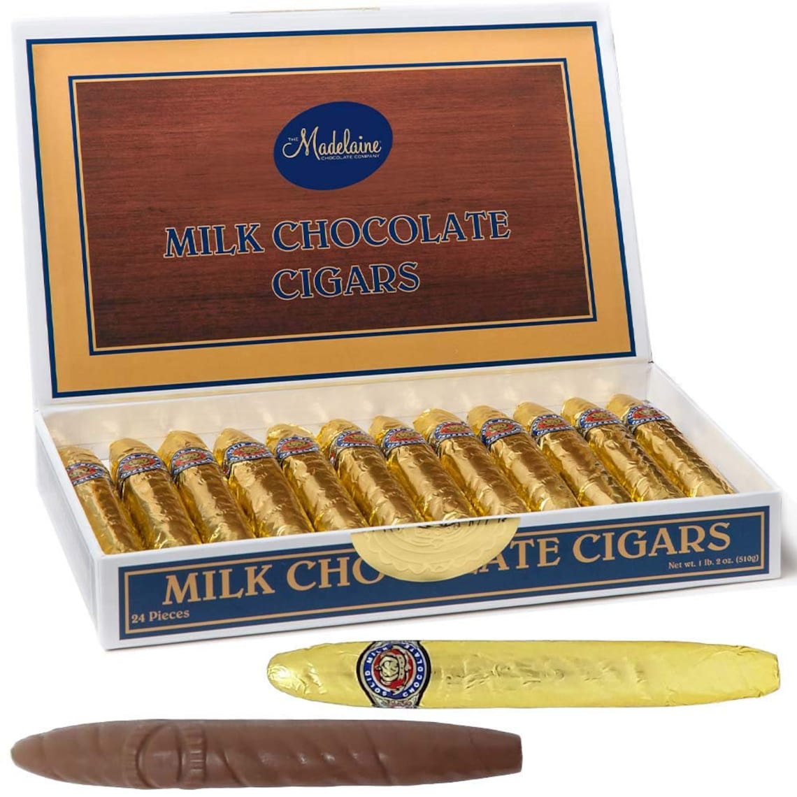 Personalized Gold Chocolate Cigars in Fancy Cigar Box 24 Etsy