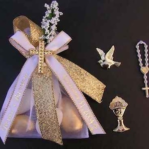 Personalisierte Gastgeschenke: Organza Säckchen mit Jordan Mandeln & Anhänger - Set von 10