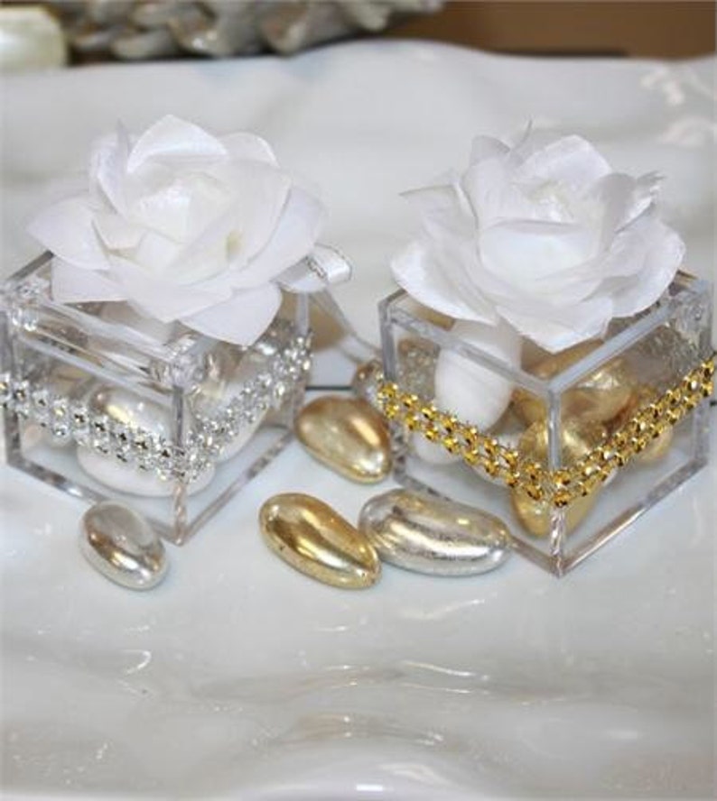 7 Jordan Almonds Unique Wedding Favors in Clear Favor Box With Etsy