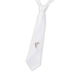 First Communion Tie with Embroidered Chalice Adjustable Size