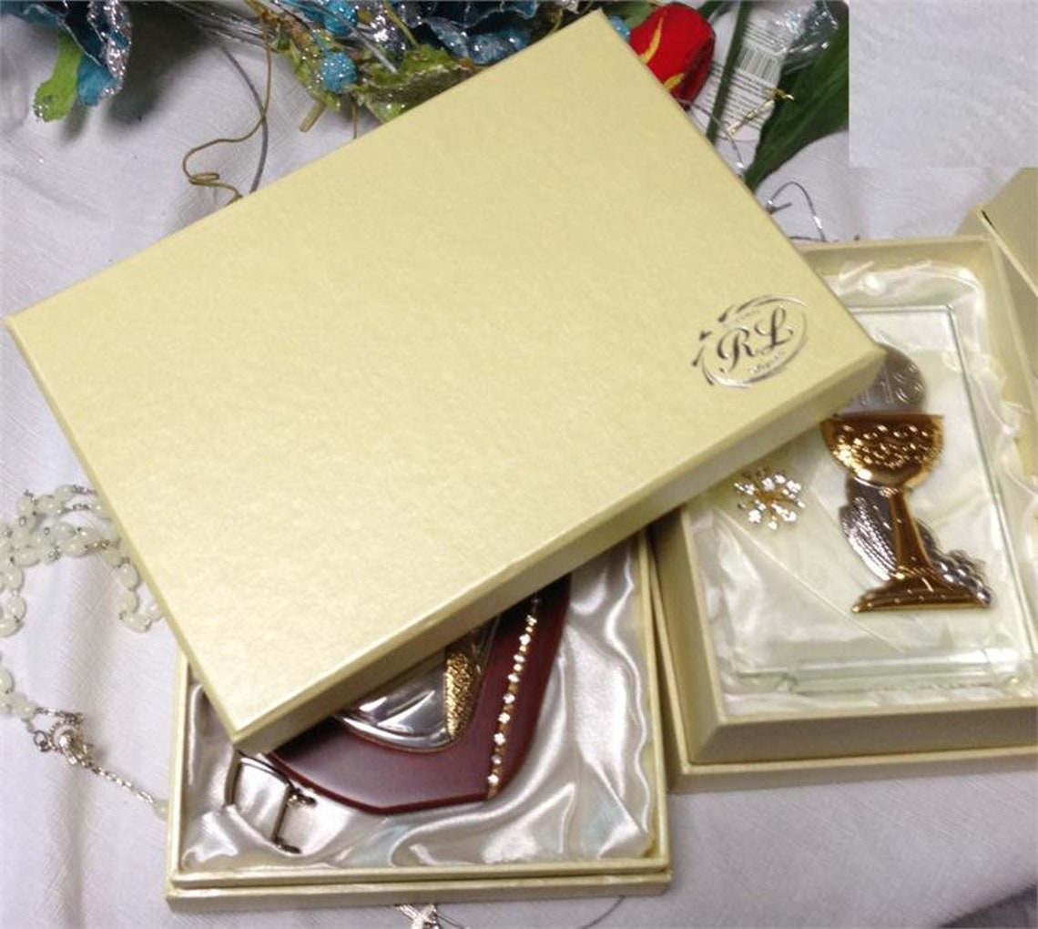 Large Italian First Communion Chalice Silver and Gold on Glass - Etsy