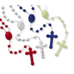 Full Size Religious Rosaries, Catholic Rosary Favors and Gifts -Available in 7 Colors
