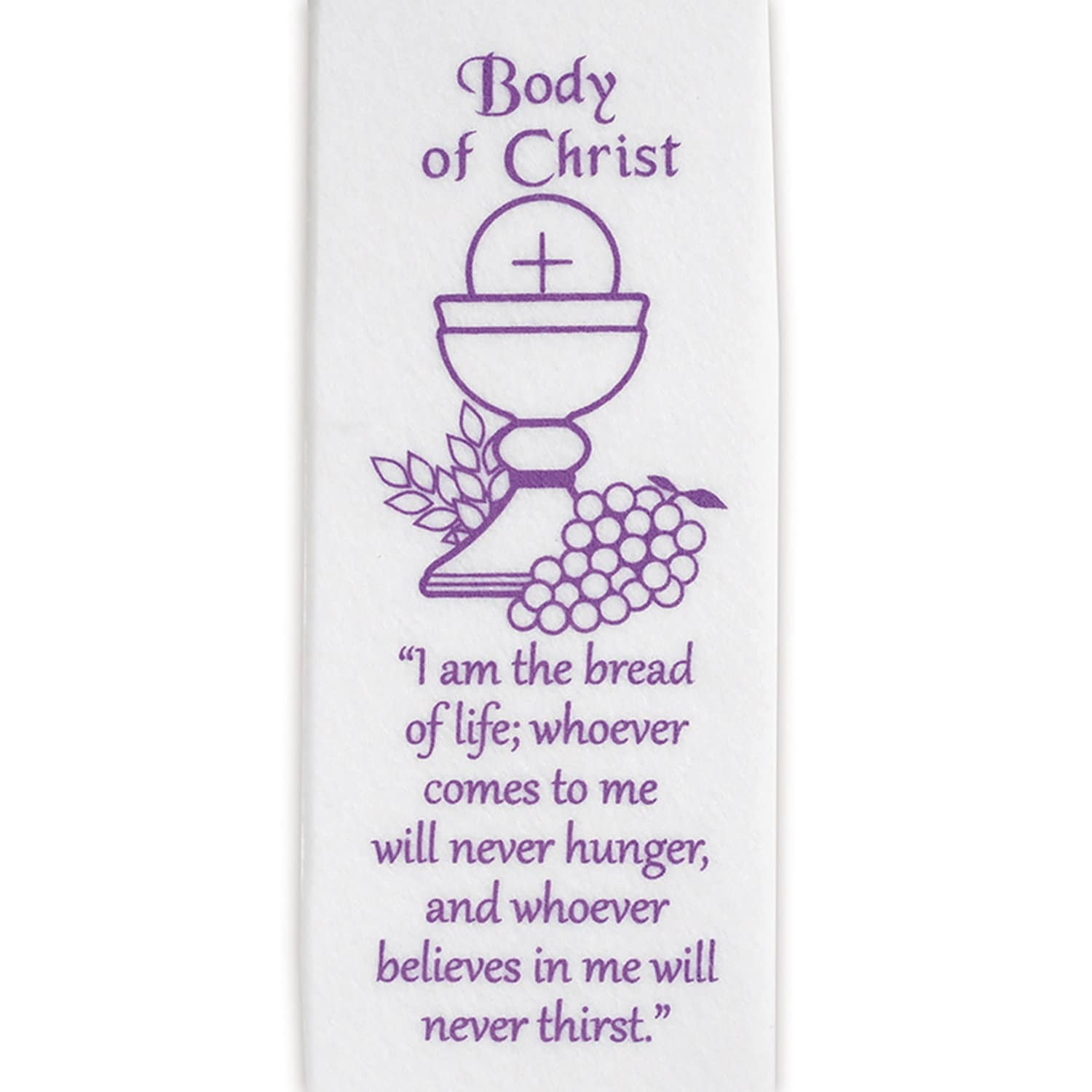 Personalised First R Communion Stole First Communion Stole: Body of Christ Chalice Imprint, Felt Keepsake - Etsy
