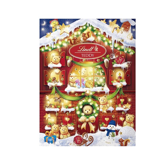 Lindt Holiday Chocolate Teddy Bear Christmas Advent Calendar - Etsy