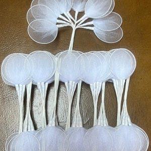 120 leaves Jordan Almond Wire holders for wedding favors with Confetti