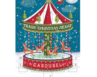 Madelaine Chocolate Carousel Advent Calendar Countdown to Christmas - 6 ounces