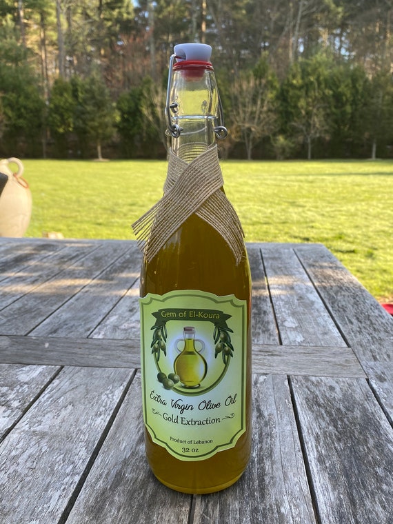 Organic Extra Virgin Olive Oil: First Cold Pressed, Gold Extraction (1 Liter)
