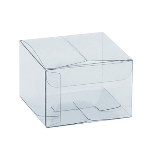 30 PCS Clear Favor Boxes Polka Dot Plastic Clear Gift Boxes 4 L x 4 W x 4 H by LOKQING
