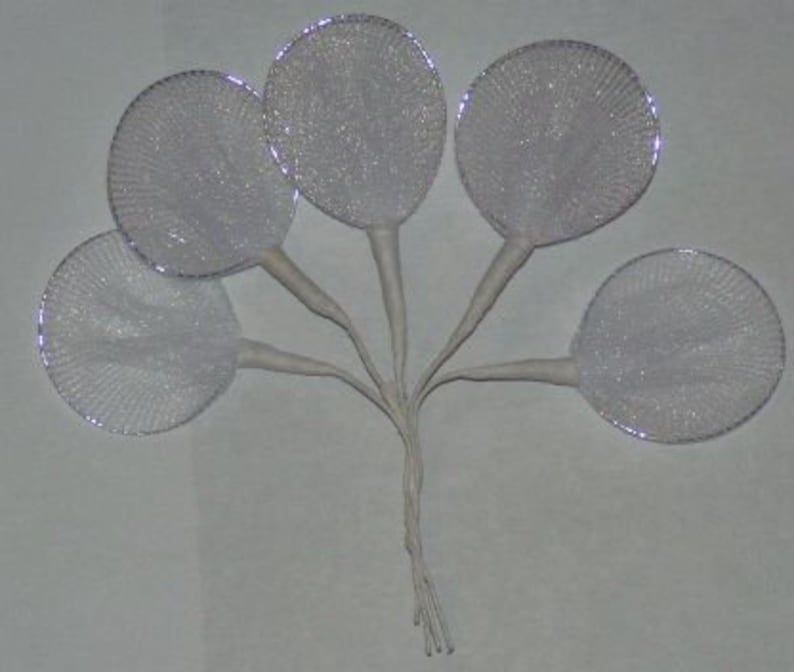 120 leaves Jordan Almond Wire holders for wedding favors with Confetti image 9