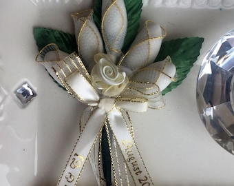 Jordan almonds Italian Wedding Favor bouquet of 5 Almonds - Set of 10