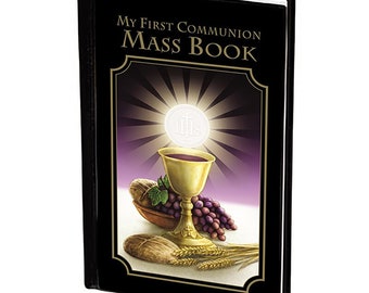 Messale della Prima Comunione - Libro di preghiere cattoliche con copertina rigida in inglese o spagnolo