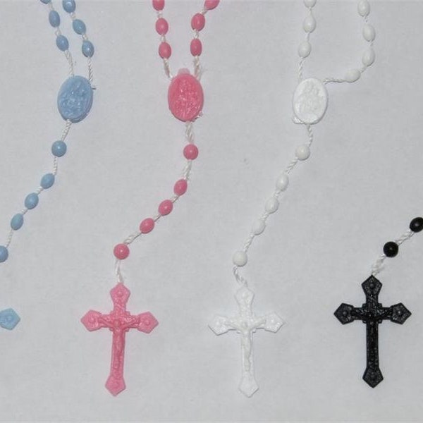 Full Size Religious Rosaries, Catholic Rosary Favors and Gifts -Available in 7 Colors