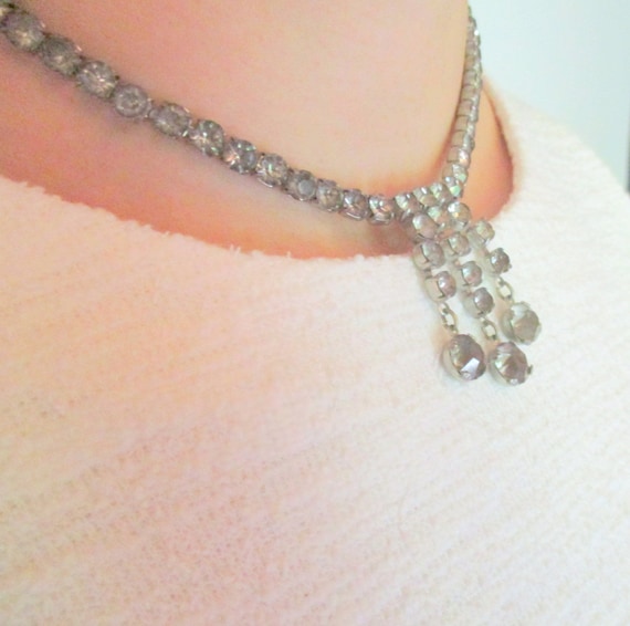Antique 1920s Rhinestone Necklace