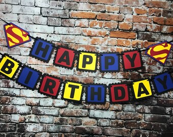 superman birthday etsy