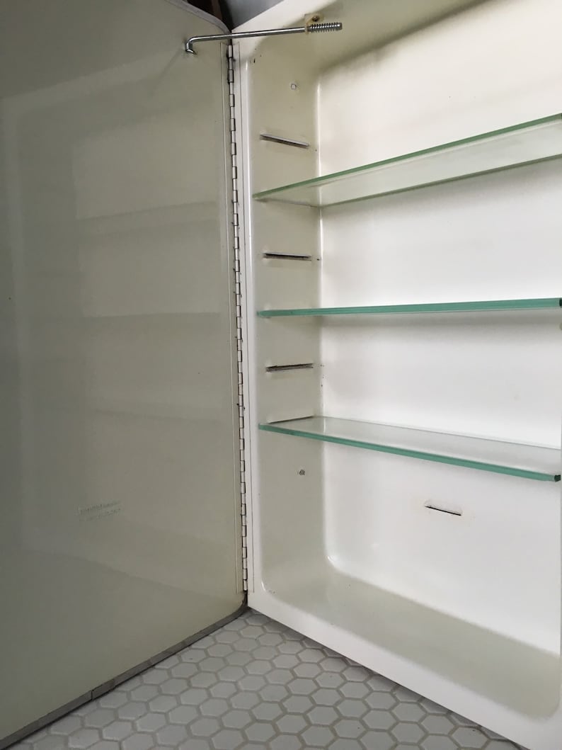 Vintage Retro Medicine with Mirror Door Etsy