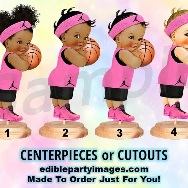 Basketball Gender Reveal Centerpieces Etsy
