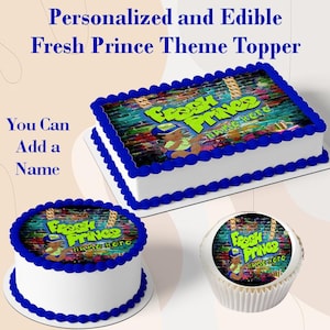 Fresh Baby Prince Boy EDIBLE Cake Topper Image or Cupcakes, Fresh Baby Shower Theme, Prince Fresh Baby Cake, Baby Shower Prince Boy Edible