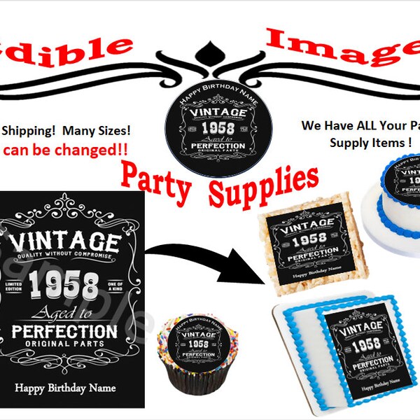 Vintage Cake Topper Etsy