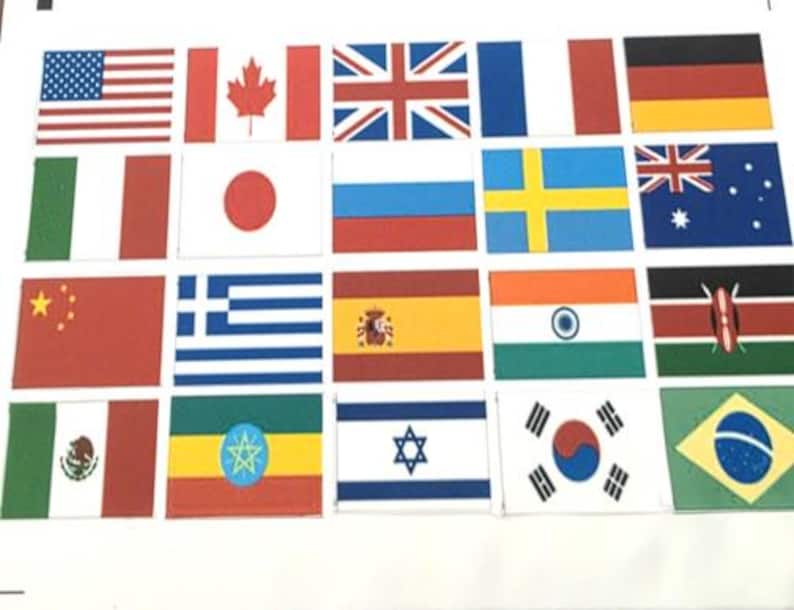Edible Miniature International Flags for Cupcakes, Oreo's, Rice ...