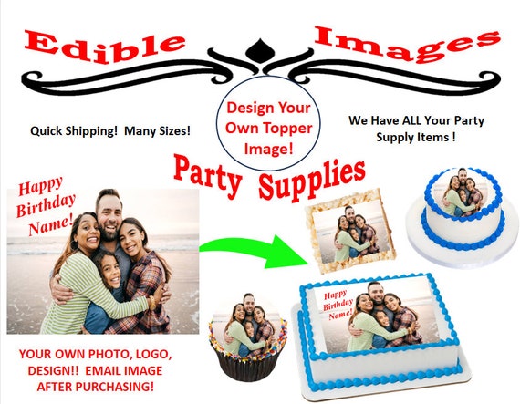 Design Your Own Edible Cake Topper Print Do It Yourself Cake - Etsy Design your own edible cake topper print do it yourself cake - etsy
