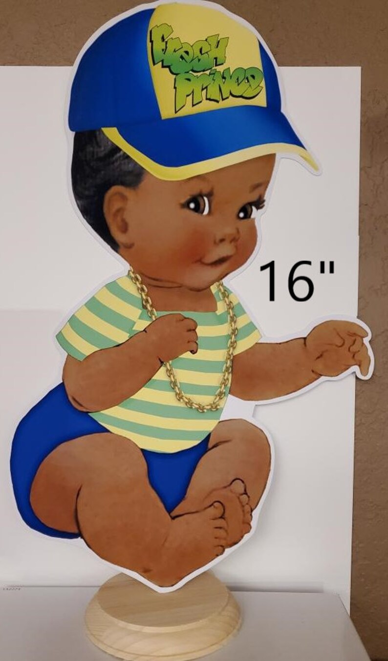 Sitting Little Fresh Prince Baby Boy Centerpieces OR Cut Outs | Etsy