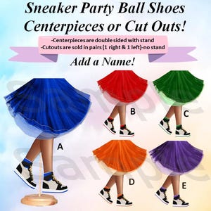 Sneaker Ball Centerpieces, Sweet 16 Centerpieces, Fashion Legs Centerpieces, Sneaker Ball Cut Outs, Sneaker Ball Party Decorations, Bright