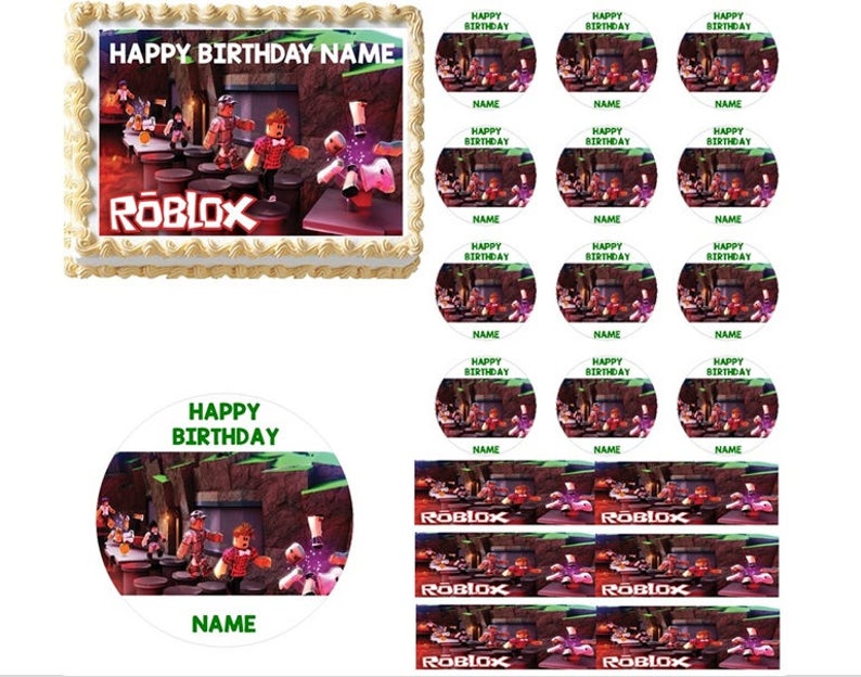 Roblox Edible Cake Topper Image Roblox Cake Roblox Cupcakes Edible Cake Images Edible Roblox Image Edible Robox Edible Images - multiply roblox