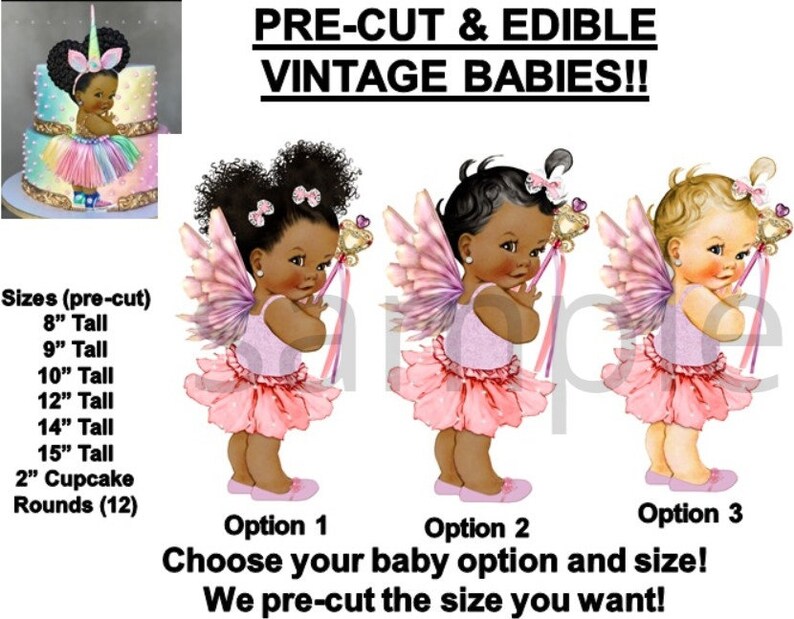 Pre Cut Pink Lavender Fairy Wings Baby Girl Edible Cake Topper Etsy - 12 roblox character boy 3 precut edible cupcake toppers