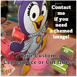 Your Own Custom Centerpiece with Stand OR Cut Outs, Picture Centerpieces, Custom Cutouts, Your Own Picture Centerpieces, Pre Cut Custom Made