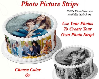 Edible Picture Strips With Photographs for Wrapping the Sides of