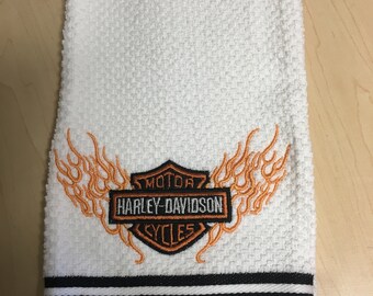 harley davidson hand towels