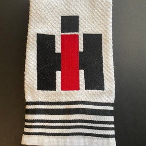 International Harvester embroidered towel