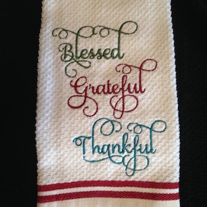 Embroidered kitchen towel