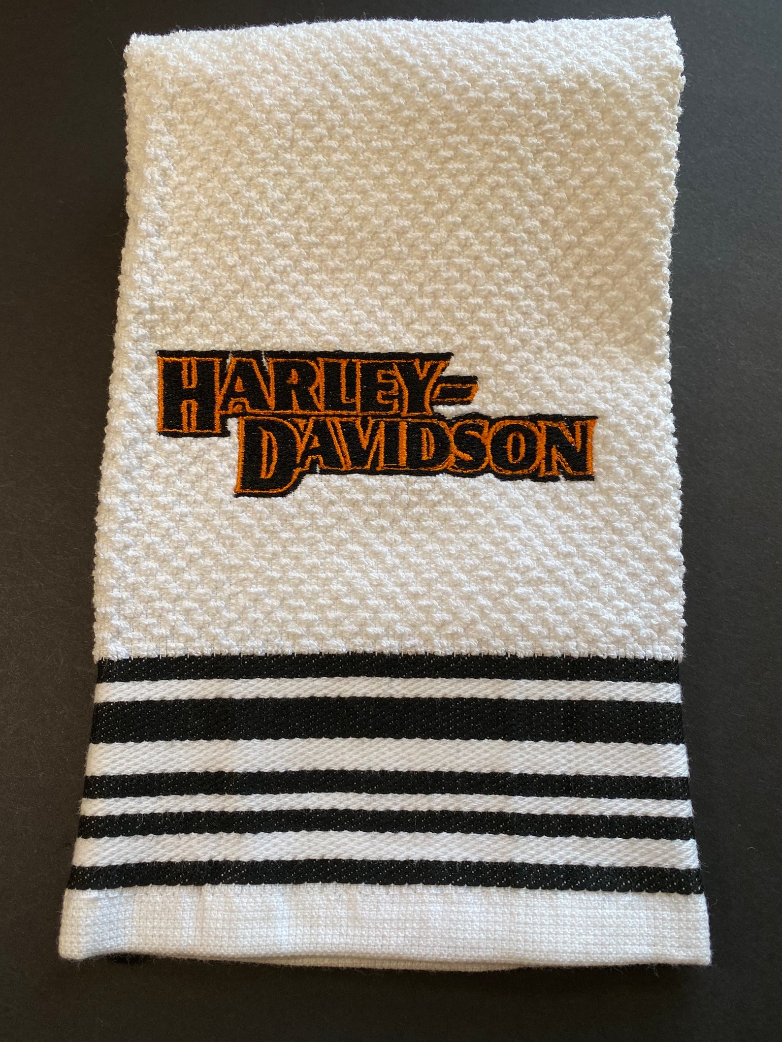 Harley Davidson bike logo towels Etsy