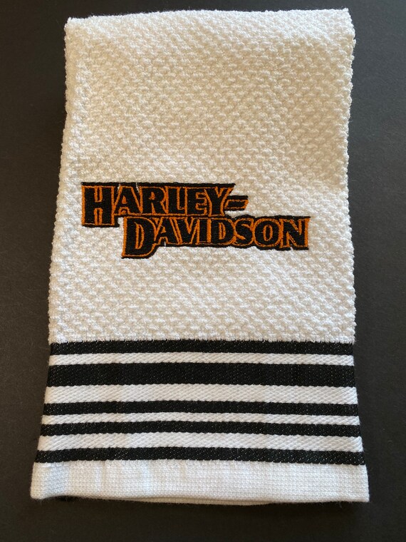 Harley Davidson Bike Logo Towels Etsy