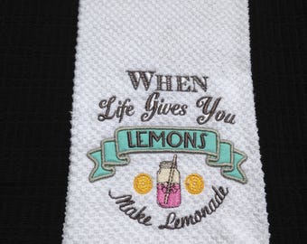Embroidered kitchen towels