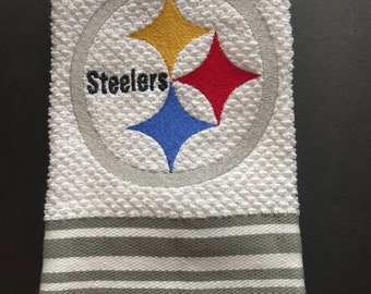 NFL Steelers embroidered kitchen or hand towel