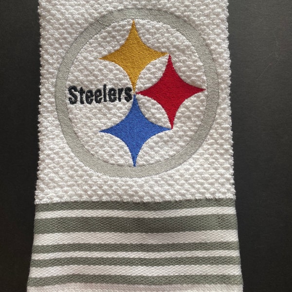 NFL Steelers embroidered kitchen or hand towel