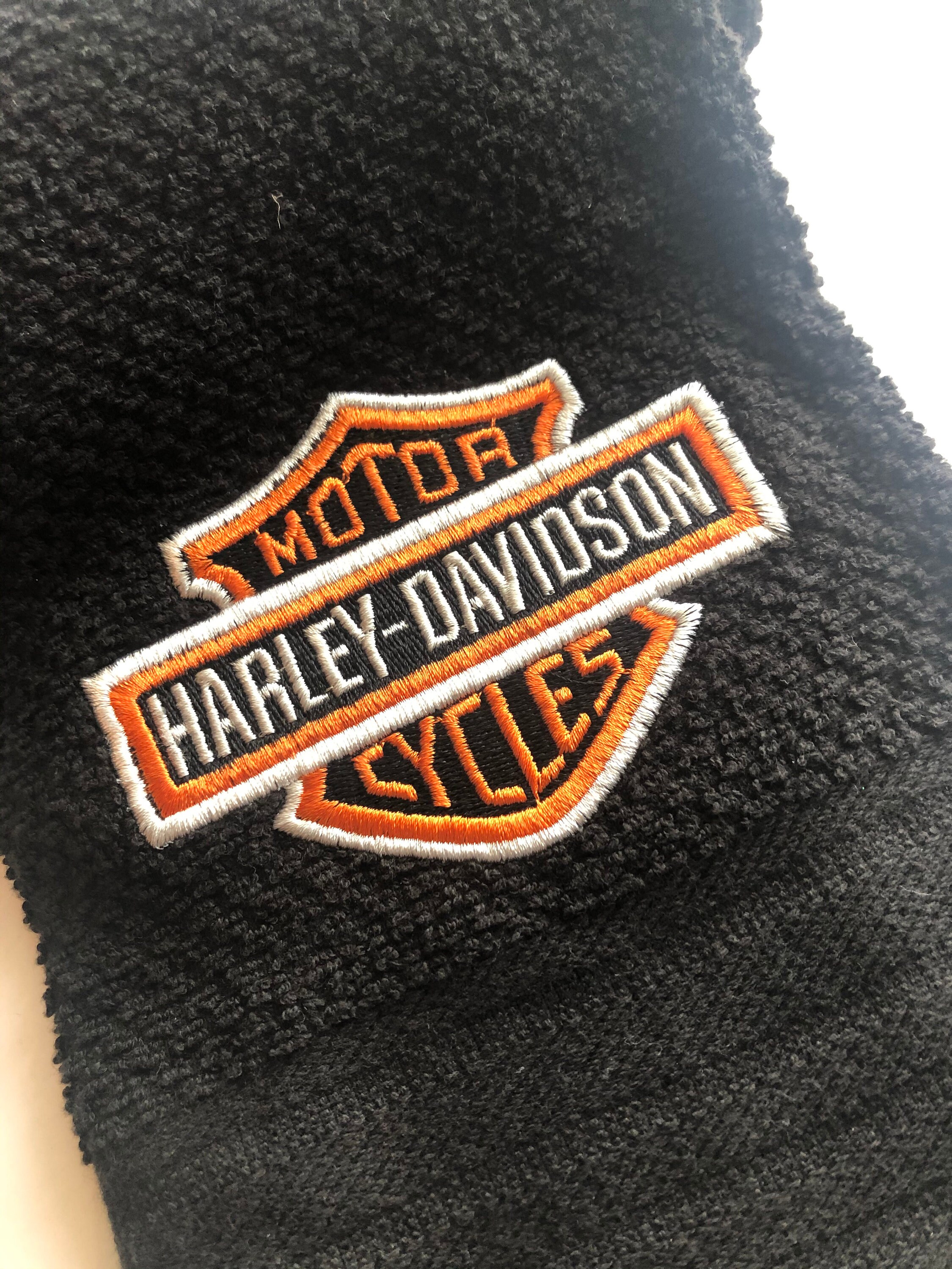 Harley Davidson Logo embroidered towel | Etsy