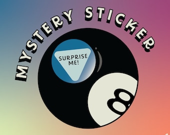 Mystery die cut Sticker, Überraschungssticker blind bag