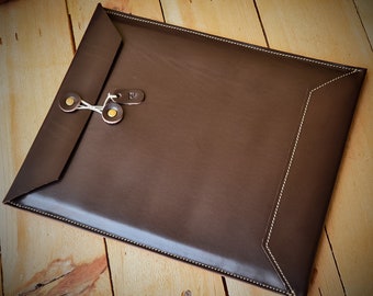 Leather folder A4, Leather document holder