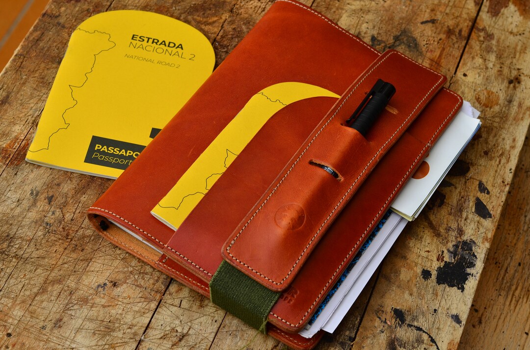 Leather Travel Notebook Organizer A5 Notebook / Leather Passport