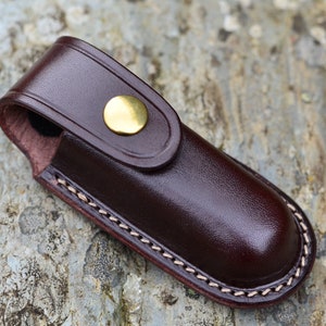 Fodero in pelle per Victorinox - stampato in pelle pieno fiore - 91mm - Spartan, Huntsman, Tinker, Climber, Ranger, Fisherman, Explorer, altro-