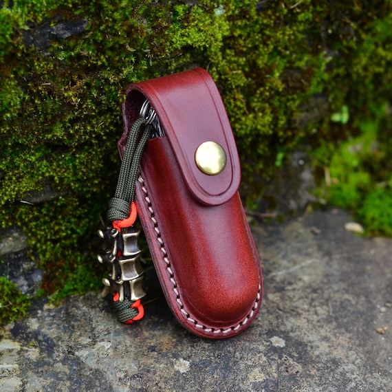 Leather Sheath for Victorinox - Molded in Full Grain Leather- 91mm