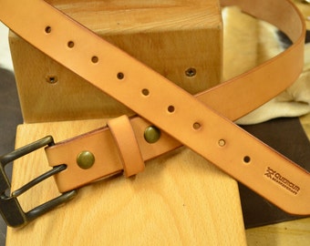 Natural leather Belt