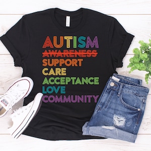 Beyond Autism Awareness T-Shirt / Support Care Acceptance Love Community Unisex Tee / Autism Awareness Week Month Gift / Social Justice Tee