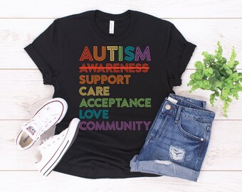 Beyond Autism Awareness T-Shirt / Support Care Acceptance Love Community Unisex Tee / Autism Awareness Week Month Gift / Social Justice Tee