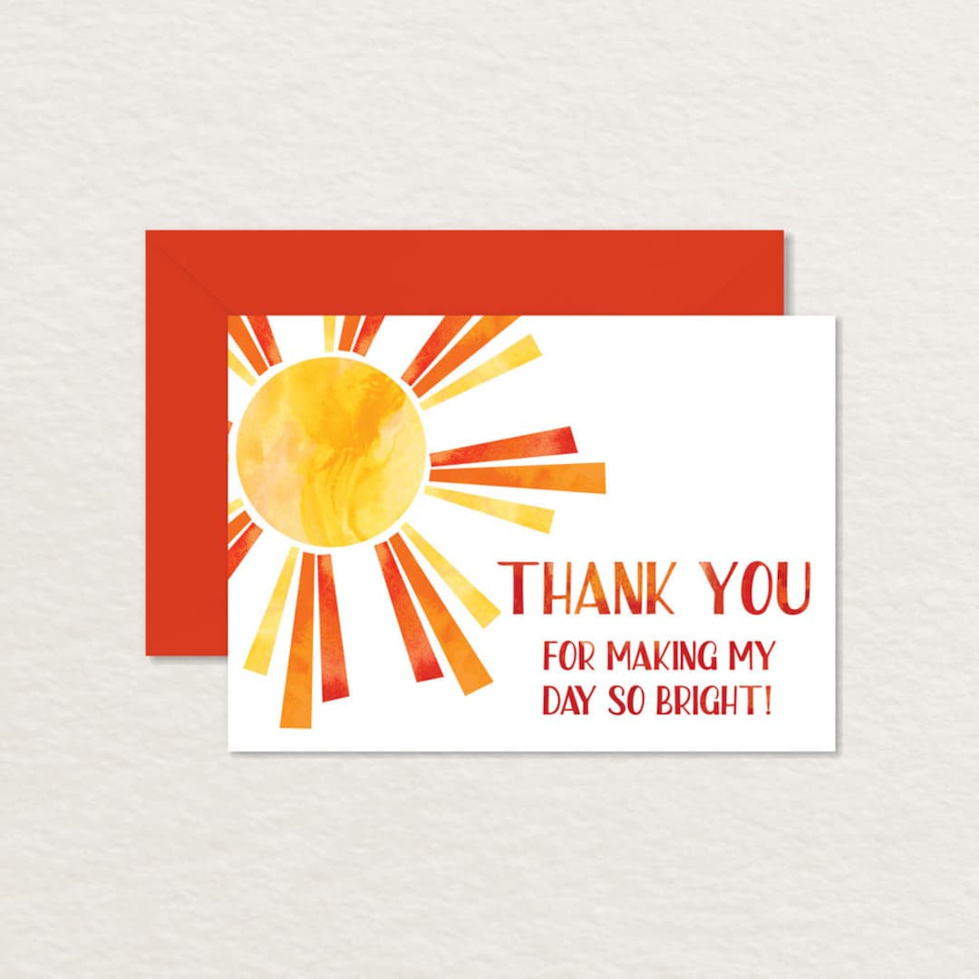 Urban Platter Colorful Card Paper Thank You Greeting Card
