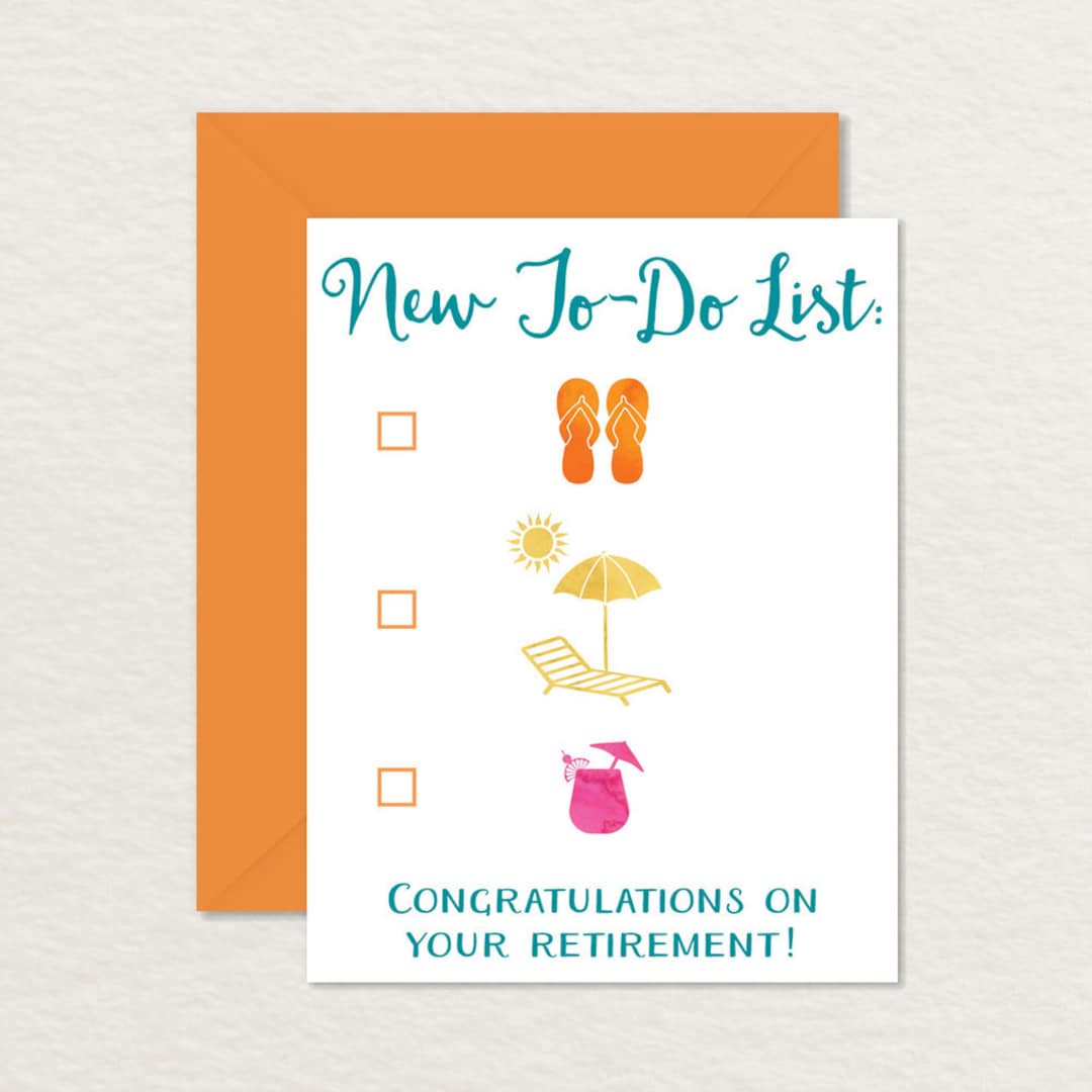 Happy Retirement Printable Card / Funny Retirement Card / Congratulations Retirement Printable / New To-do List Beach Life / Retiring Card - Etsy happy-retirement-printable-card-funny-retirement-card-congratulations-retirement-printable-new-to-do-list-beach-life-retiring-card-etsy